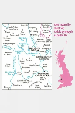 Landranger Map 147 Elan Valley and Builth Wells