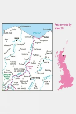 Landranger Map 28 Elgin and Dufftown