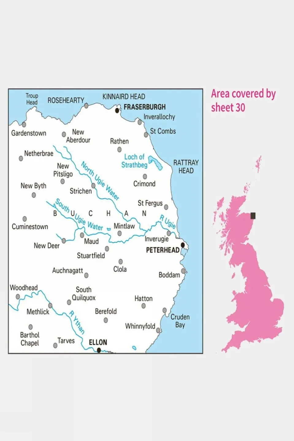 Landranger Map 30 Fraserburgh