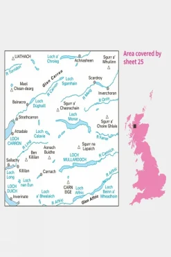 Landranger Map 25 Glen Carron and Glen Affric