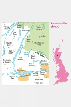 Landranger Map 42 Glen Garry and Loch Rannoch