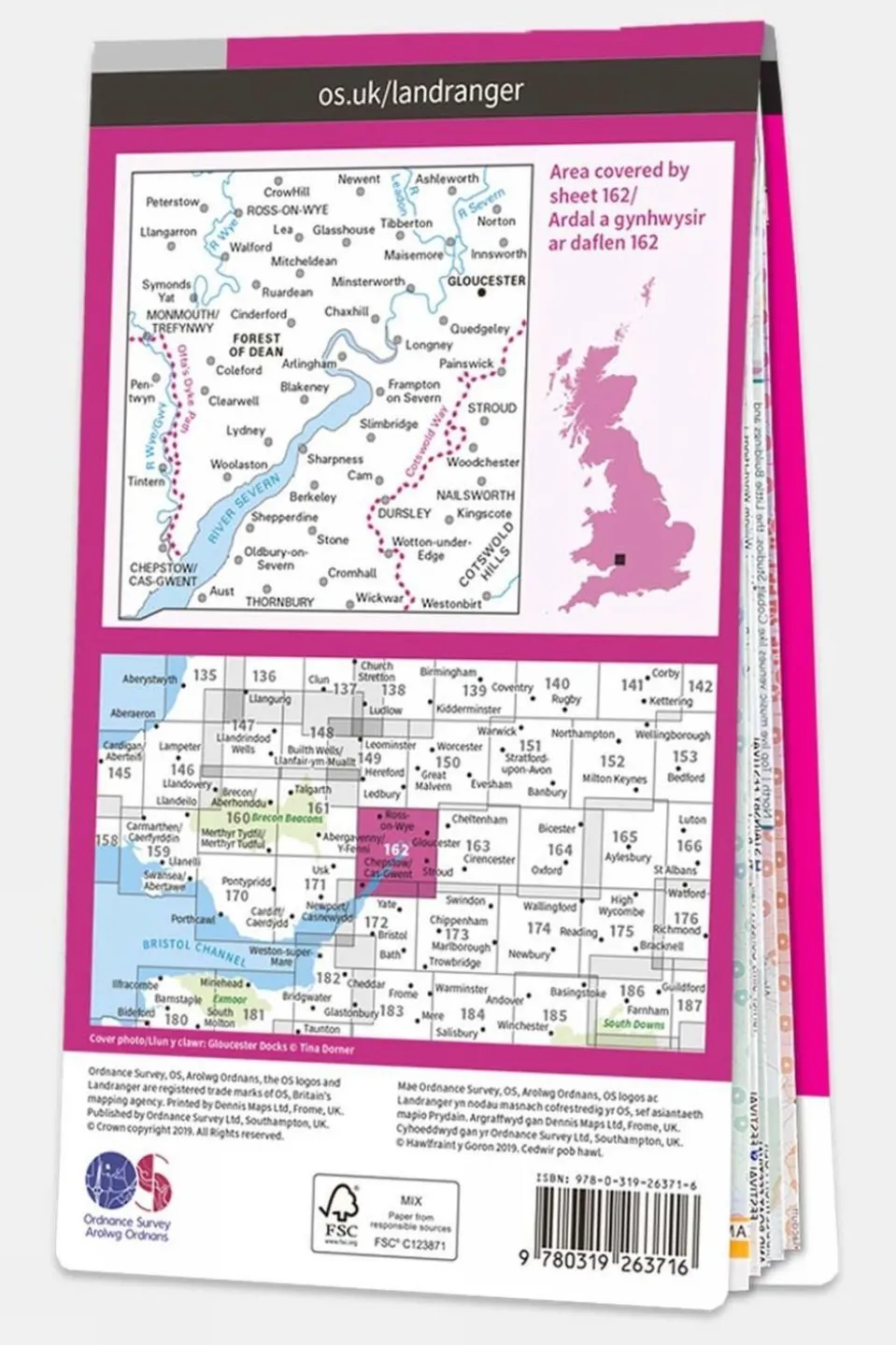Landranger Map 162 Gloucester and Forest of Dean