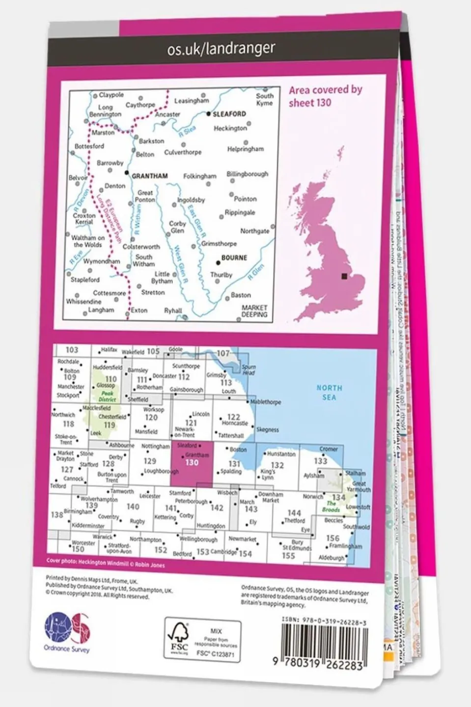 Landranger Map 130 Grantham
