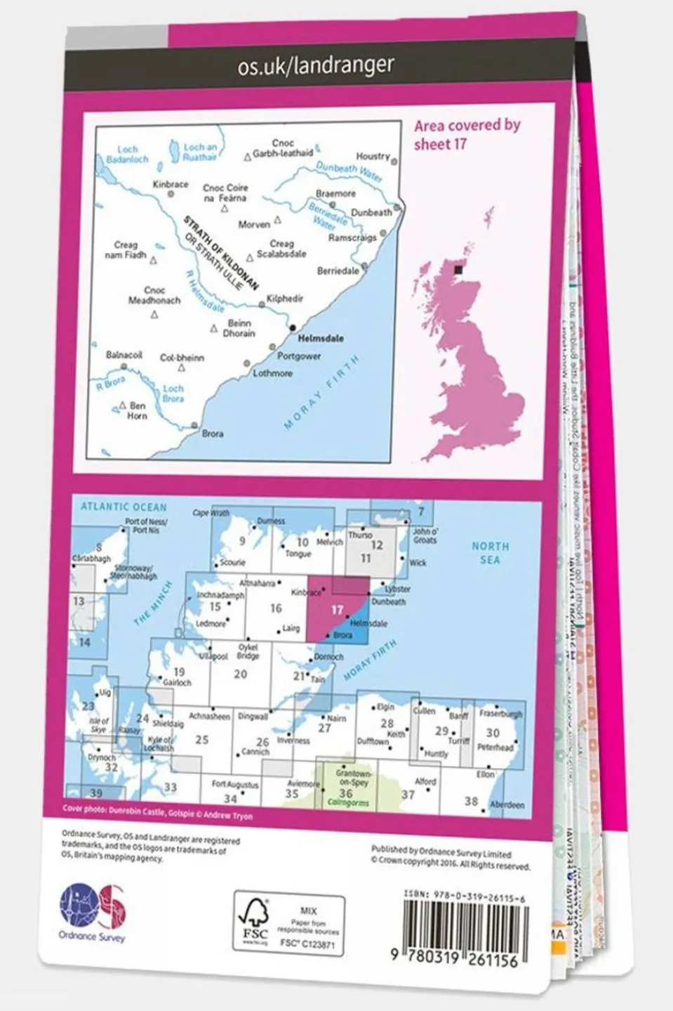 Landranger Map 17 Helmsdale and Strath of Kildonan