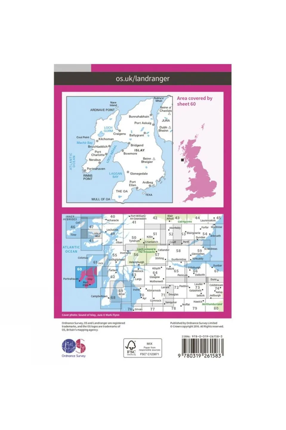 Landranger Map 60 Islay