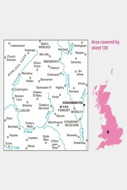 Landranger Map 138 Kidderminster and Wyre Forest
