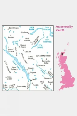 Landranger Map 16 Lairg and Loch Shin