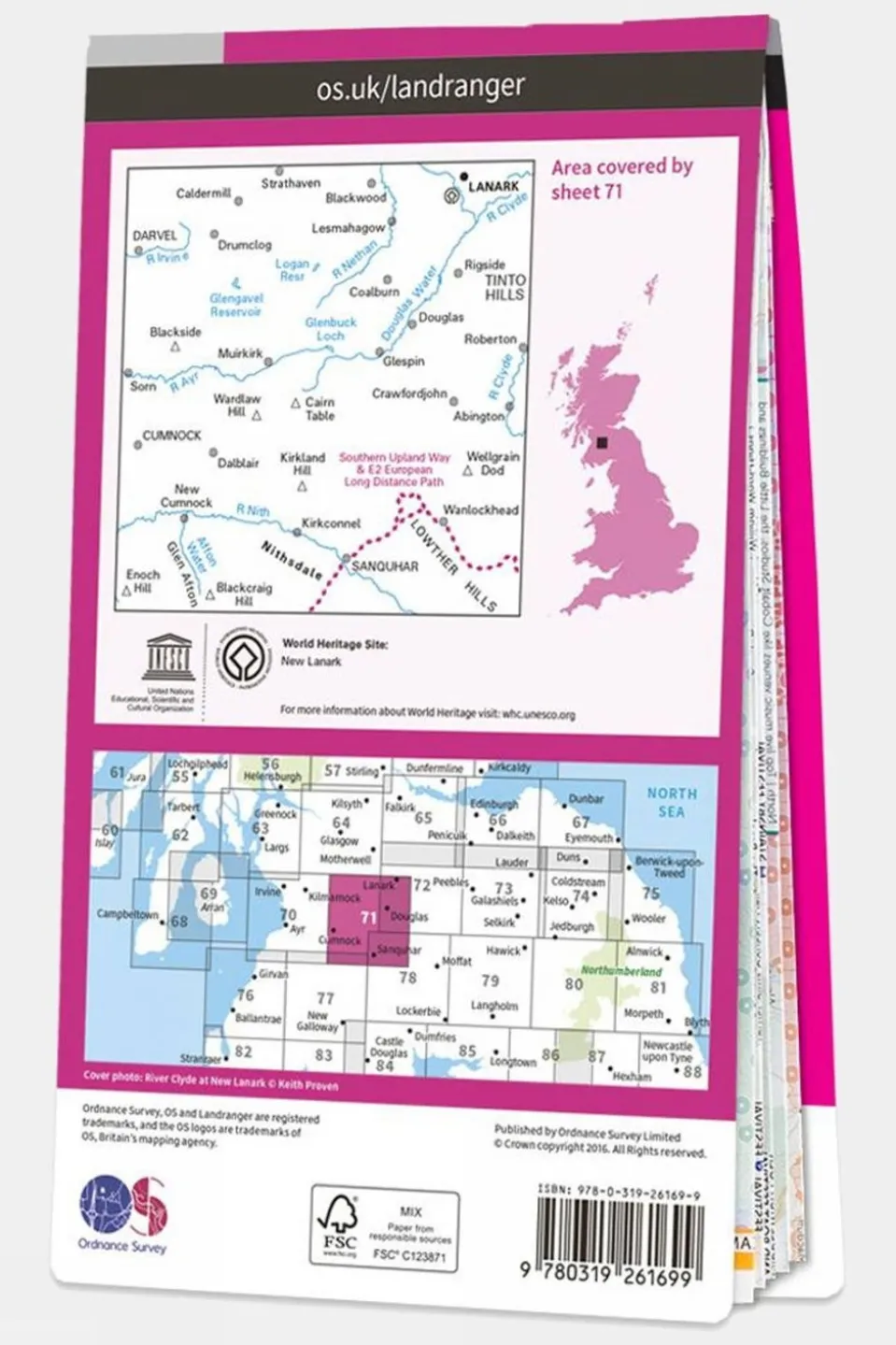 Landranger Map 71 Lanark and Upper Nithsdale