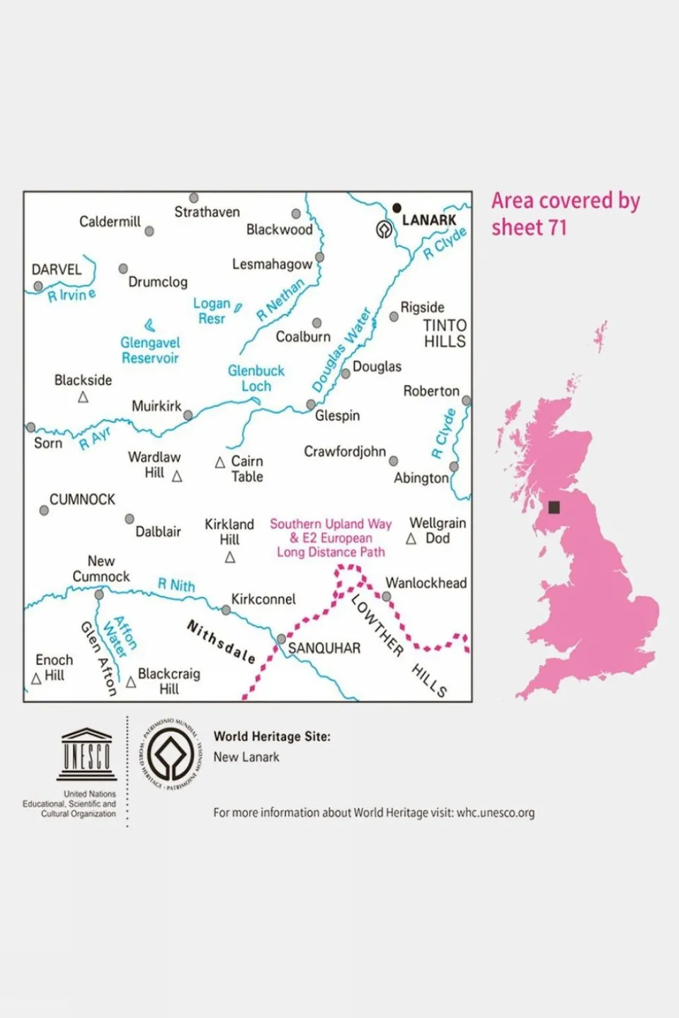 Landranger Map 71 Lanark and Upper Nithsdale