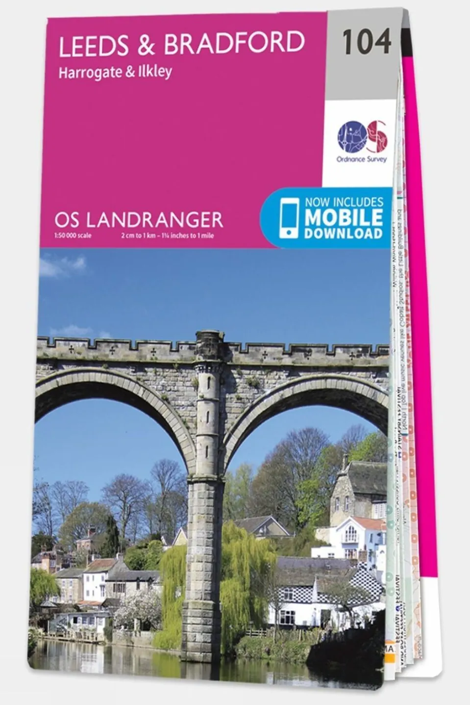 Landranger Map 104 Leeds and Bradford