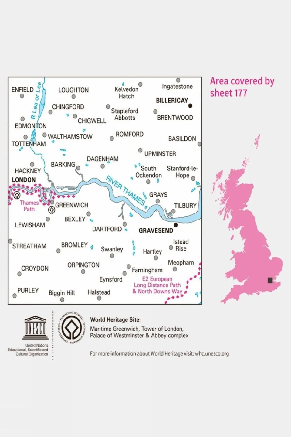 Landranger Map 177 London East