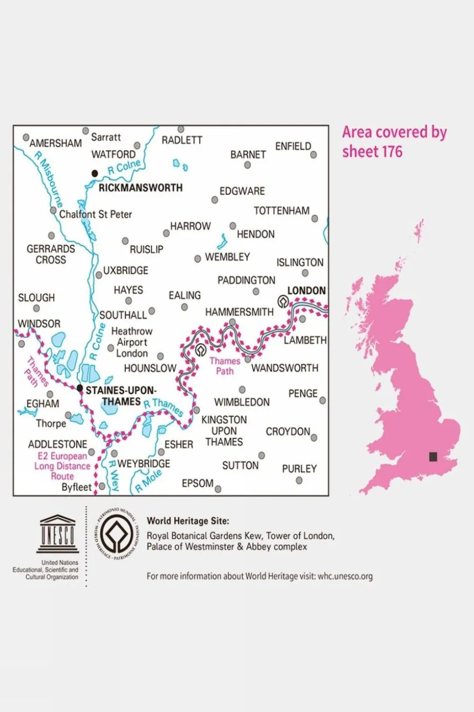 Landranger Map 176 London West
