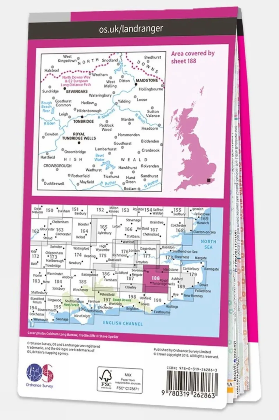 Landranger Map 188 Maidstone and Royal Tunbridge Wells