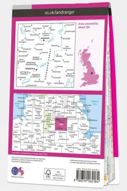 Landranger Map 120 Mansfield and Worksop