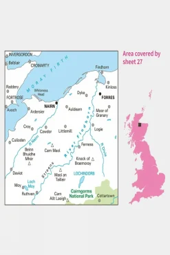 Landranger Map 27 Nairn and Forres