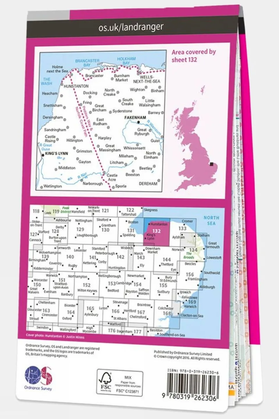 Landranger Map 132 North West Norfolk