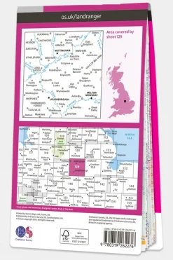 Landranger Map 129 Nottingham and Loughborough