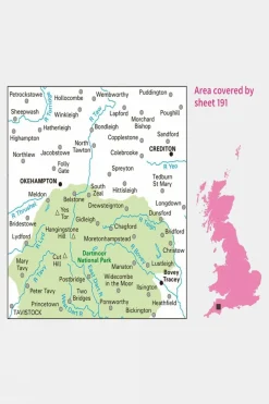 Landranger Map 191 Okehampton and North Dartmoor