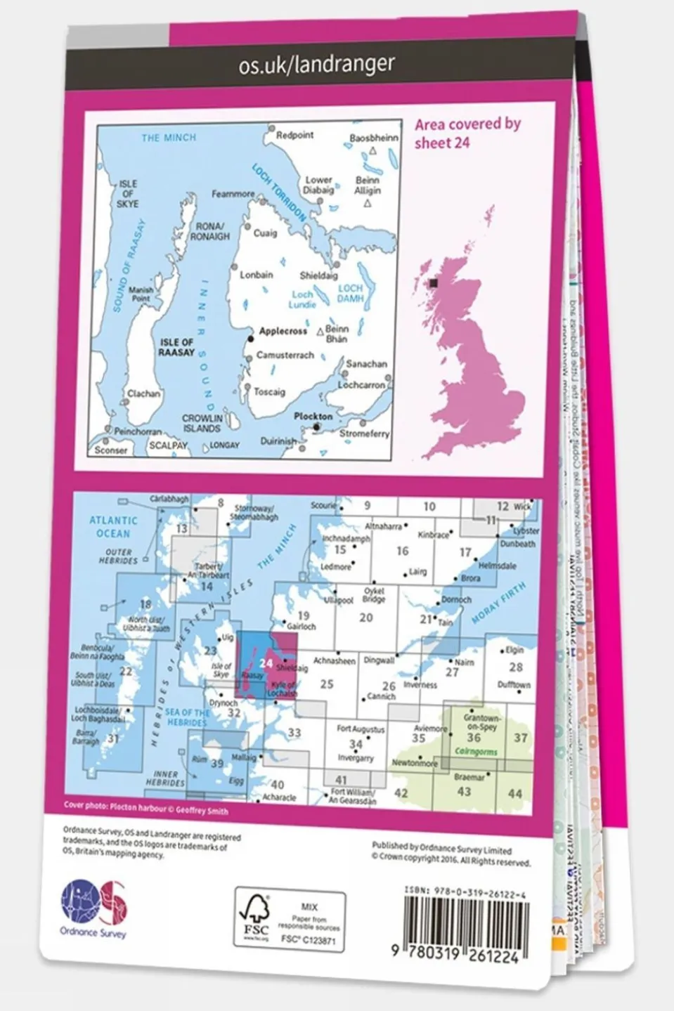Landranger Map 24 Raasay and Applecross