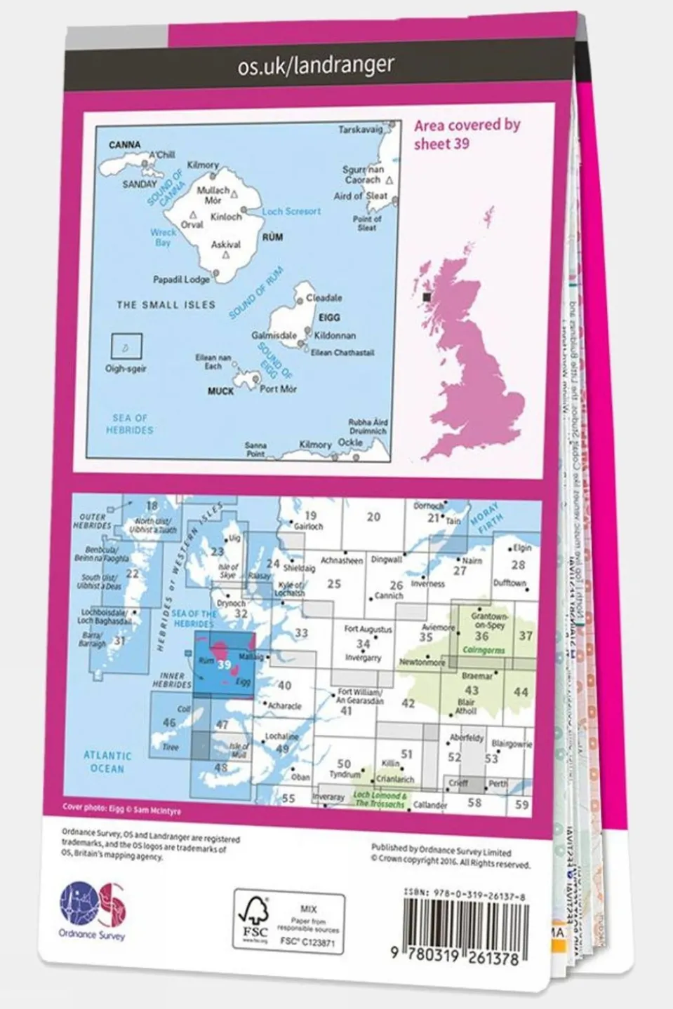 Landranger Map 39 Rum, Eigg, Muck and Canna