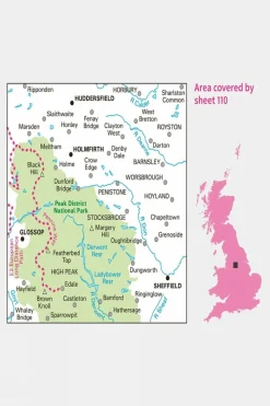 Landranger Map 110 Sheffield and Huddersfield