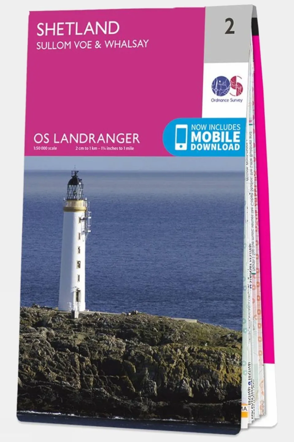 Landranger Map 02 Shetland - Sullom Voe and Whalsay