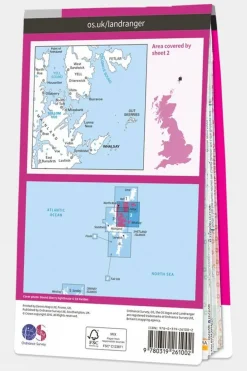 Landranger Map 02 Shetland - Sullom Voe and Whalsay