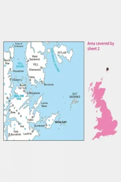 Landranger Map 02 Shetland - Sullom Voe and Whalsay