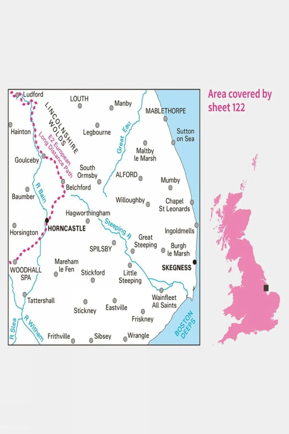 Landranger Map 122 Skegness and Horncastle