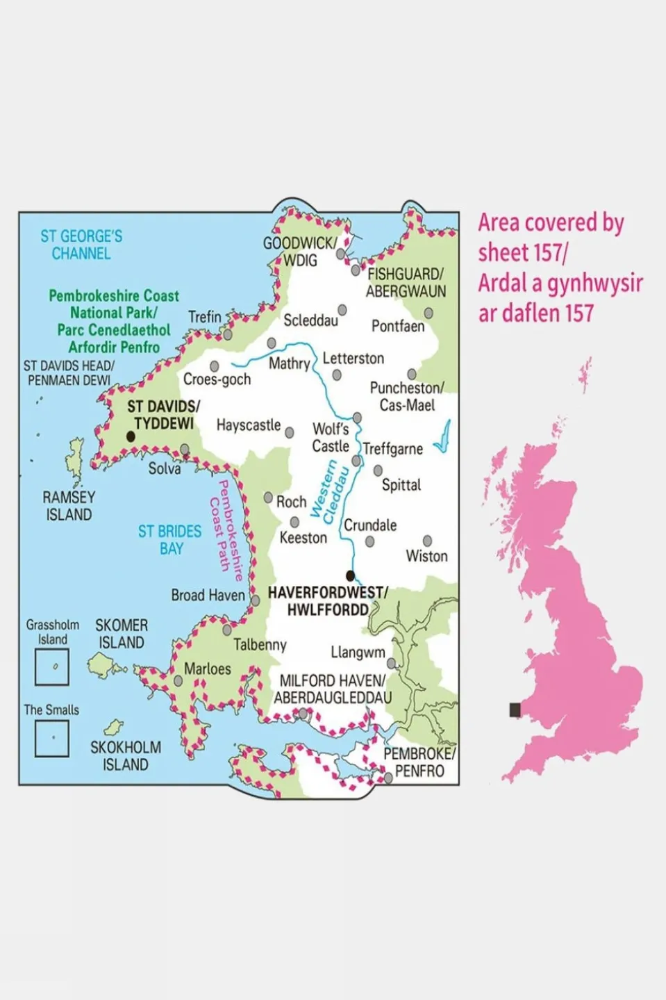 Landranger Map 157 St David's and Haverfordwest