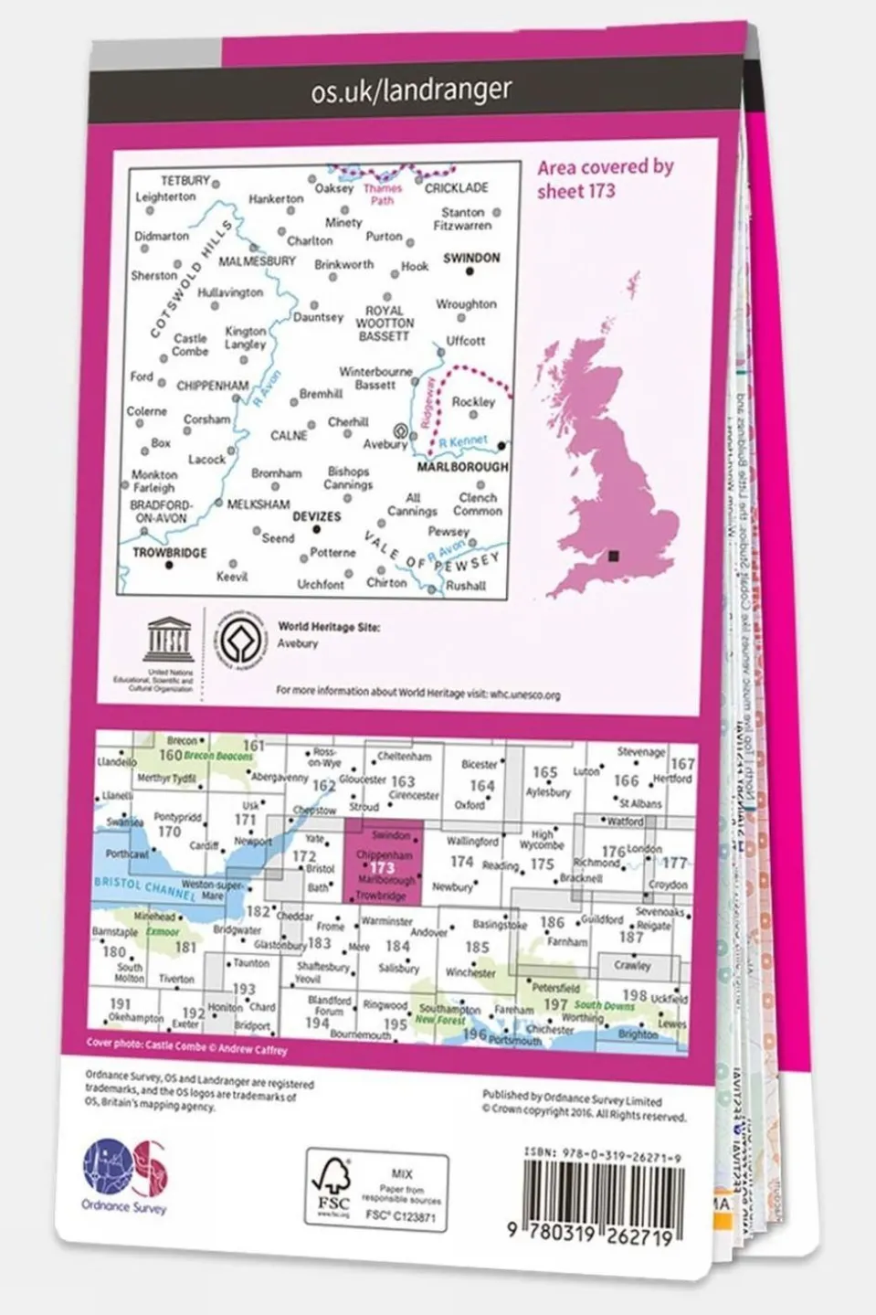 Landranger Map 173 Swindon and Devizes