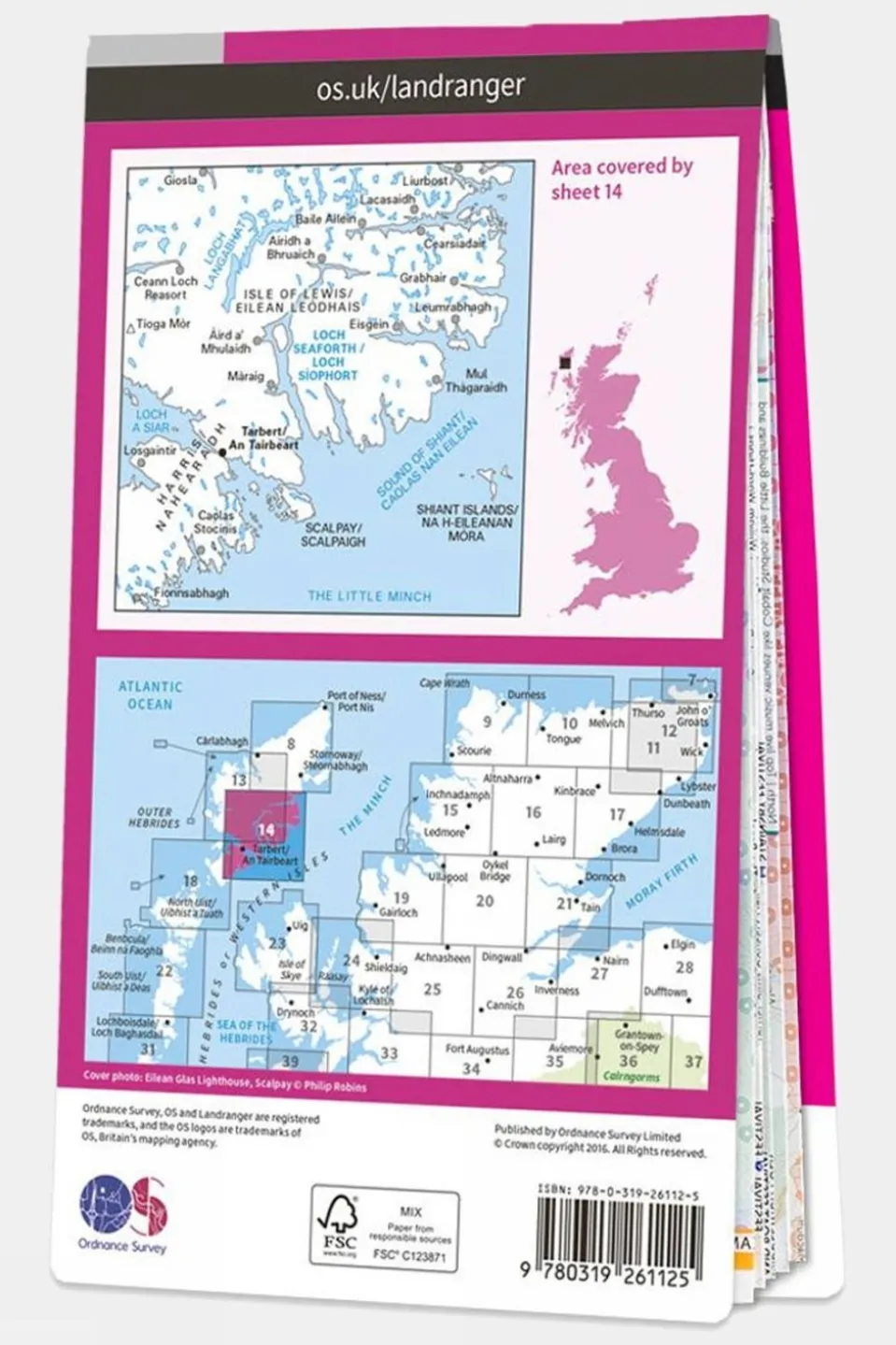 Landranger Map 14 Tarbert and Loch Seaforth
