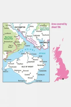Landranger Map 196 The Solent and Isle of Wight