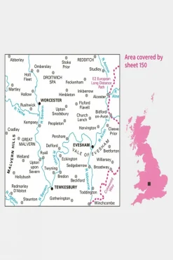 Landranger Map 150 Worcester and The Malverns
