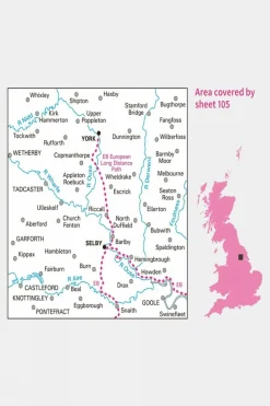 Landranger Map 105 York and Selby