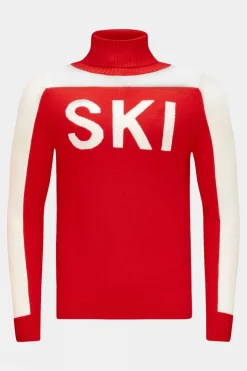 Men 3D Ski Turtle Neck Sweater