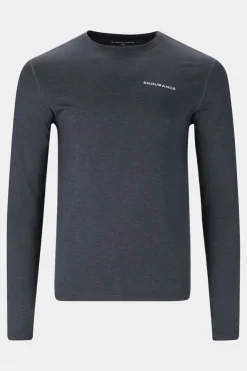 Mens Abdon Melange Long Sleeve T-Shirt