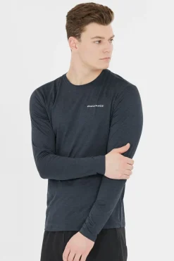 Mens Abdon Melange Long Sleeve T-Shirt