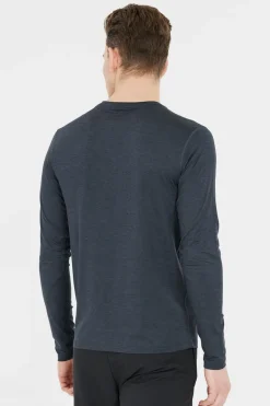 Mens Abdon Melange Long Sleeve T-Shirt