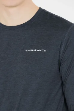 Mens Abdon Melange Long Sleeve T-Shirt