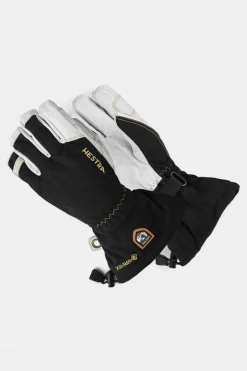 Mens Army Leather Gore-Tex Ski Gloves