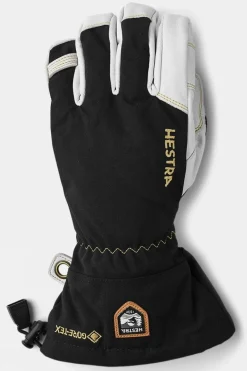 Mens Army Leather Gore-Tex Ski Gloves