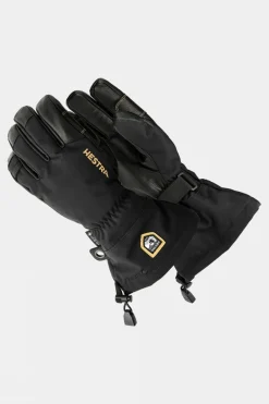Mens Army Leather GTX Ski Gloves