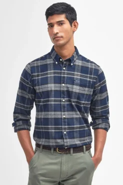 Mens Betsom Tailored Checked Shirt