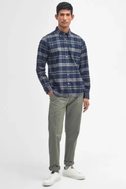 Mens Betsom Tailored Checked Shirt