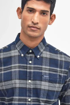Mens Betsom Tailored Checked Shirt