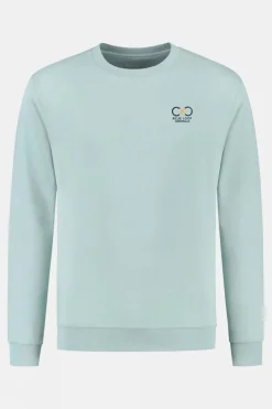 Mens Blue Fleece Sweater