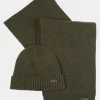 Mens Carlton Fleck Beanie and Scarf Gift Set