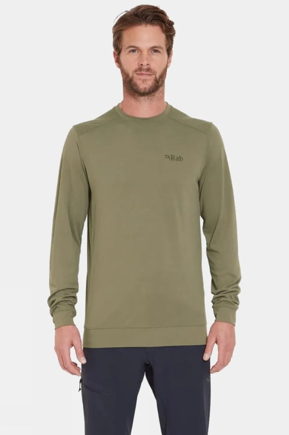 Mens Centrum Crew Long Sleeve T-Shirt