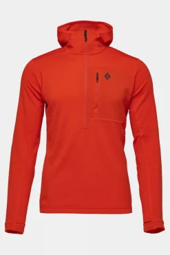 Mens Coefficient Quarter Zip Fleece Hoodie